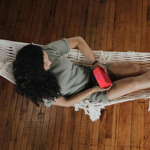 DOSS SoundBox Touch Wireless Bluetooth Speaker-12W HD Sound with Rich Bass, IPX5 Waterproof, 20H Playtime, Handsfree, for Gatherings, Home, Office, Outdoor, Travel-Red 9