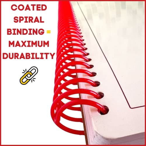 Portage Notebooks Appointment Book - Large 8.5" x 13.5" Undated Planner for Daily Scheduling - 4 Column Professional Daily Planner Undated for Office, Home, or Salon Use 6