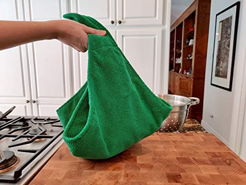 Salad Sling by Mirloco, Lettuce Dryer Towel with Waterproof Liner, Dry Greens in Seconds, Great Alternative to Salad Spinner 6