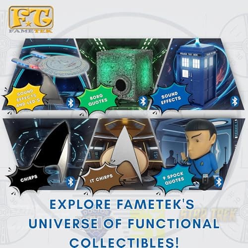 Star Trek U.S.S. Enterprise 1701-D – Replica Bluetooth Speaker, Engine Noise Sleep Machine, Night Light, Sound Effects – Memorabilia, Gifts, Gadgets, Collectibles for Star Trek Fans 7