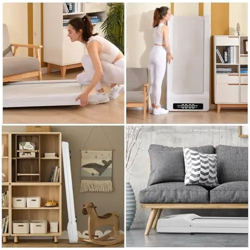 LifeSpan Fitness TX6 Under Desk Treadmill Ultra Quiet Walking Pad Treadmill at Home Office, 0.4 to 6mph, 400lbs Capacity (White) 6