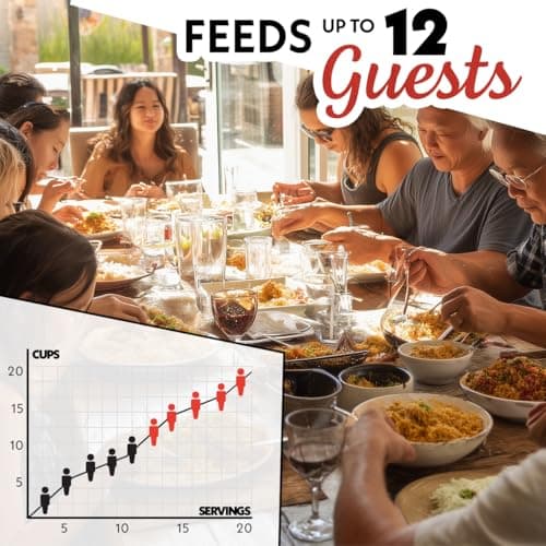 Gourmia Rice Cooker – 3 Qt Capacity, 12 Cup Cooked, 6 Cup Uncooked, Digital Controls, Grain Cooker & Steamer, Built-In Steamer Basket, Nonstick Ceramic Pot, Delay Timer, Keep Warm, Stainless Steel 9