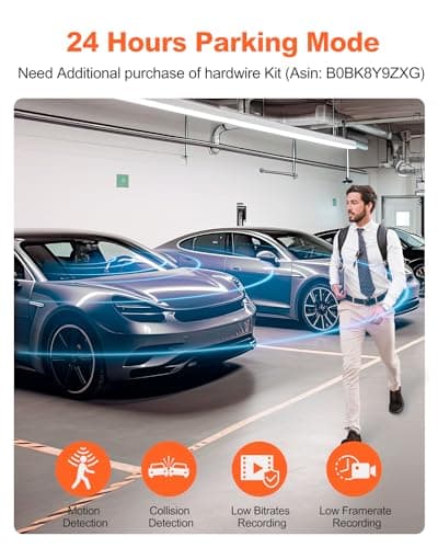 Real 4K Dash Cam Front and Rear, 5.8GHz Wi-Fi GPS, Dual Camera HDR with Top-Level Sensor, 3.3'' IPS Screen, Super Night Vision, G-Sensor, Parking Mode, Dash Camera for Cars with App, Support 512GB Max 7