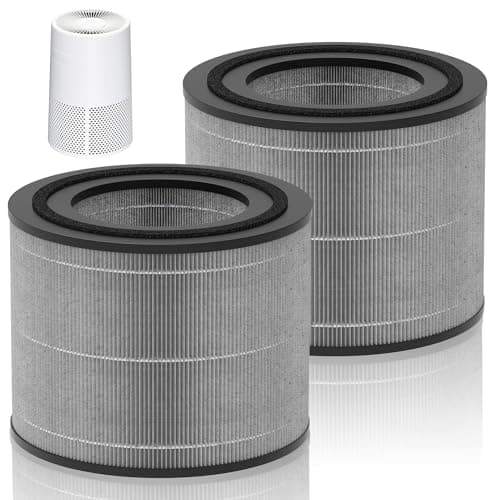 AC2224A Replacement Filter Compatible with Amazon Basics AC2224A Air Purifier, 3-in-1 Filtration System HEPA Filter with Activated Carbon, #2224RF 2Pack