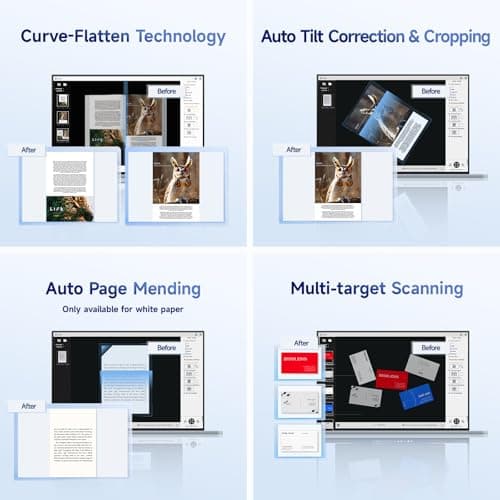 CZUR Shine Ultra Smart Portable Document Scanner, Thin Book Scanner with OCR, USB Document Camera for Desktop/Laptop, Capture Size A3, Compatible with Windows & Mac OS (Not for Android & iOS) 5