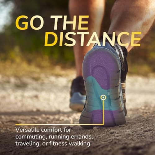 Dr. Scholl's Walk Longer Insoles for Men - Comfortable Plush Foam Cushioning Inserts for Walking, Hiking, and Standing on Feet All-Day with Arch Support - Walk 50% Longer Without Muscle Fatigue 6