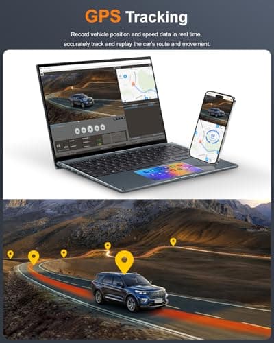 Dash Cam Front and Rear 4K+2K, Dash Camera for Cars, Car Camera, Dual Dashcams for Cars with Night Vision, Built-in WiFi 64GB Card, 24 Hours Parking Monitor, Loop Recording 6