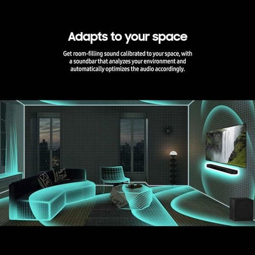 Samsung Q800D 5.1.2ch Soundbar w/Wireless Dolby Atmos Audio, Q-Symphony, SpaceFit Sound Pro, Adaptive Sound, Game Mode Pro with Alexa Built-in, HW-Q800D/ZA 7