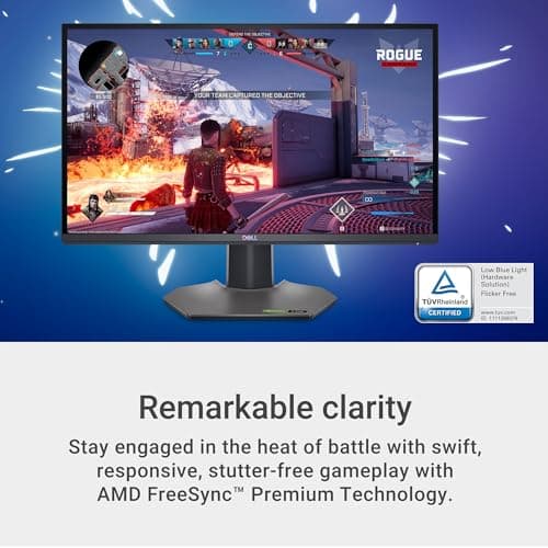 Dell G2524H Gaming Monitor - 24.5-inch FHD (1920x1080) 280Hz 0.5Ms Display, AMD FreeSync+NVIDIA G-SYNC Adaptive Sync Technology, Height/Pivot/Swivel/Tilt Adjustability - Black 5