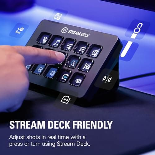 Elgato Facecam MK.2 – Premium Full HD 1080p Webcam for Streaming, Gaming, Video Calls, Recording, HDR Enabled, Sony Sensor, PTZ Control – Works with OBS, Zoom, Teams, and More, for PC/Mac 9