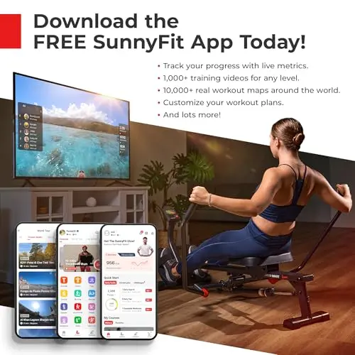 Sunny Health & Fitness Performance Upright Exercise Bike with 8-Level Magnetic Resistance, Pulse Sensor & Exclusive SunnyFit® App Enhanced Bluetooth Connectivity - SF-B220030 2