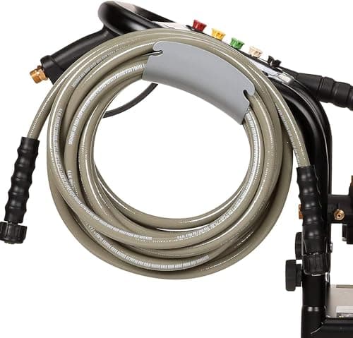 SIMPSON Cleaning PS3228 PowerShot 3300 PSI Gas Pressure Washer, 2.5 GPM, Honda GX200 Engine, Includes Spray Gun and Extension Wand, 5 QC Nozzle Tips, 5/16-inch x 25-foot MorFlex Hose, 49-State 13