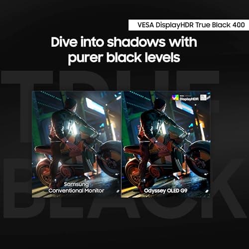 Samsung 49" Odyssey OLED G9 (G91SD) Dual QHD QD-OLED G-Sync Compatible Curved Gaming Monitor, 144Hz, 0.03ms, AMD FreeSync Premium Pro, Ergonomic Stand, 3 Year Warranty, LS49DG910SNXZA, 2024 6