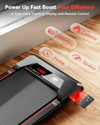 Walking Pad with Incline,XBD Under Desk Treadmill for Home Small Office,2.5HP Low Noise Portable Treadmill with 330 Lbs Capacity,Remote Control and LED Display 6