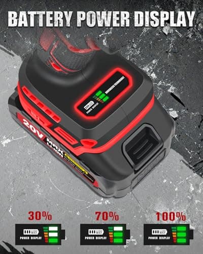 AVID POWER Brushless Power Drill Set, 20V Cordless Drill Driver Kit with 2.0Ah Battery and Charger, 3/8-Inch Metal Chuck, 355 In-lbs Torque, 2-Variable Speed, 26 Position and 22pcs Accessories 7