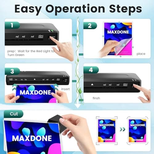 Laminator Machine 13 Inch Laminators - Laminating Machine 11x17 Cold Thermal Laminator Lamination Machine with Sheets, A3 Laminater Personal Laminator for Teachers, Fast Warm for Home Office School 7