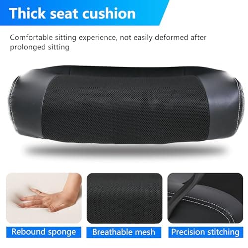 PayLessHere Gaming Chair Office Chair with Support Adjustable Ergonomic Pu Leather Racing Lumbar Massage Headrest Armrest Task 360° Swivel Computer Chair for Women Men Adults，Black 7