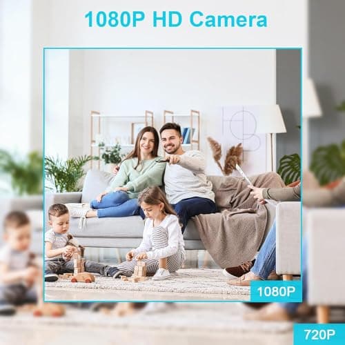 Mini Wireless Camera WIFI Security Camara Smallest 1296P HD Home Indoor Outdoor Cameras Room Dog Pet Cams, Nanny Cam, 118 Angle Night Vision Tiny House Room Door Cam for Home,Can No Need WiFi Camera 7