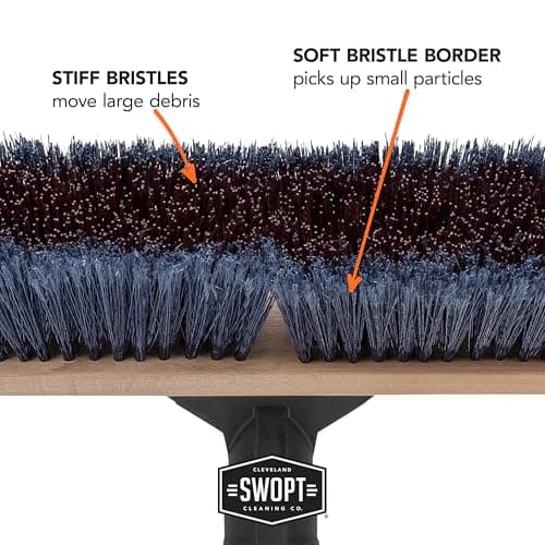 SWOPT 24” Premium Multi-Surface Push Broom Head — Cleaning Head Interchangeable with All SWOPT Cleaning Products for More Efficient Cleaning and Storage — Indoor and Outdoor Push Broom 8