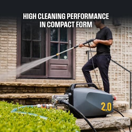 Active 2.0 Electric Pressure Washer – 2.0 GPM high Pressure Washer for DIY at Home car wash, Detailing and Other Cleaning transformations with 1800 Peak PSI 7