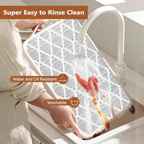 CLENAT Drawer and Shelf Liner for Kitchen Cabinets, Non-Adhesive Strong Grip Thickened Cabinet Liners for Shelves, Non-Slip Mats Shelving Paper Protect Cupboard, Dresser, Pantry | Gray, 11.8" x 10FT 5