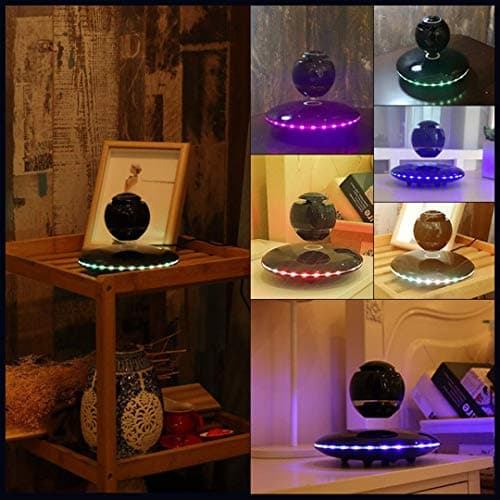 Infinity Orb Magnetic Levitating Speaker Bluetooth 4.0 LED Flash Wireless Floating Speakers with Microphone and Touch Buttons (Black) 6