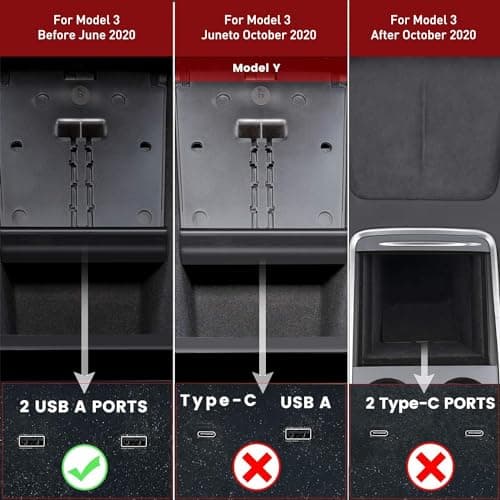 TAPTES Wireless Charger for Tesla Model 3 2017 2018 2019 2020 Accessories,Wireless Phone Charging Pad Car Interior Center Console Accessories for Any Enable Phone(Pre-June 2020) 8