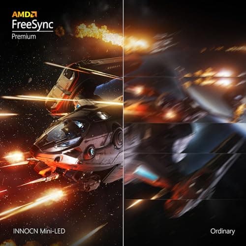 INNOCN 32" Mini LED 4K UHD 3840 x 2160 Computer Gaming Monitor 144Hz 1ms IPS HDR1000 HDMI 2.1 Monitor, 99% DCI-P3, USB Type-C Connectivity, Pivot/Height Adjustable Stand - 32M2V 7