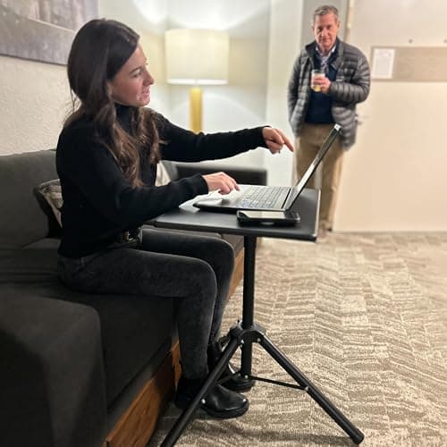 Victor Portable Adjustable Tripod Desk – Mobile Standing Desk, Height Adjustment (30.5" to 45") for Laptops, Projectors, and More – Compact, Lightweight & Stable for Home, Office, or Classroom (DC530) 8