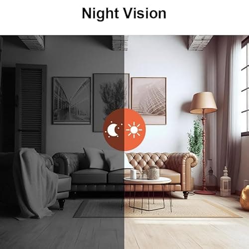 Wireless WiFi Security Camera Hdde Home Indoor Outdoor Cameras 1080P Car Camaras 2025 New Smart Home Camara Baby for House Office Outdoor Cams Mobile APP Remote Tiny Pet Dog Cam No Need Wifi Camera 7