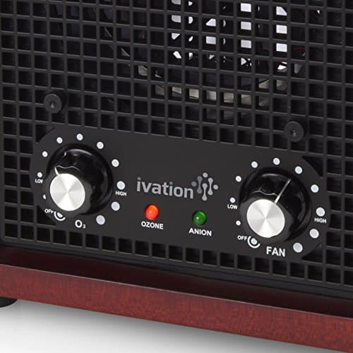 Ivation Ozone Generator Air Purifier, Ionizer & Deodorizer -Purifies Up to 3,500 Sq/Ft -Great for Dust, Pollen, Pets, Smoke & More Cherry 6