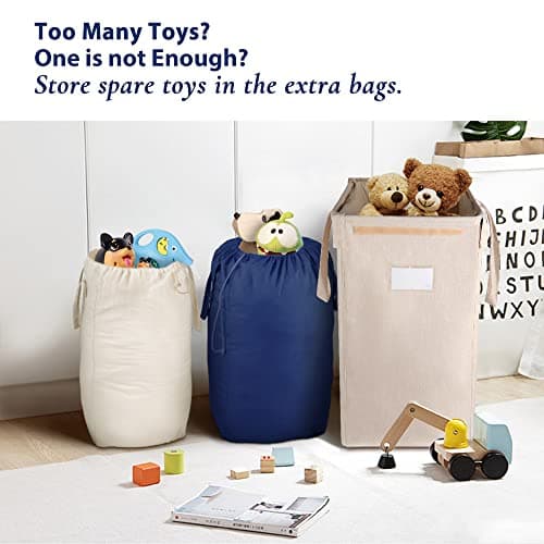 MCleanPin 210L Laundry Hamper with Lid and 2 Removable Liners, Collapsible Dirty Clothes Hamper for laundry and 2 Handles, Foldable Laundry Basket for Baby Nursery Hamper Dorm Room College, Beige 6