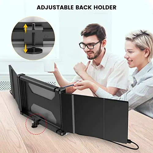BQAA P2 Laptop Screen Extender Monitor Triple Portable Monitor for Laptop 12 Inch Laptop Monitor Extender Type-C/HDMI for Windows,Mac 13-16'' Laptop 6