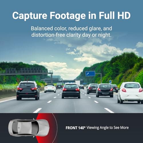 Thinkware F70 PRO Dash Cam 1080P FHD, Wi-Fi Car Camera, 140° Wide Angle, Super Night Vision, Smart Parking Mode, G-Sensor, Includes 32GB SD Card 6