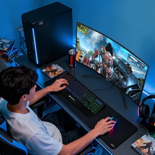 KOORUI 32 inch Curved Gaming Monitor, QHD (2560 x 1440) 2K 170Hz 144Hz Monitor, 1ms 1500R Display, 90% DCI-P3, Adaptive Sync, Tilt Adjustable, VESA Compatible, DisplayPort HDMI, Black 10