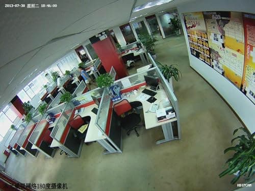 DCSEC HD 1080P 2MP 180 Degree Surveillance Security Camera Wired Coax Fisheye 1.7mm Lens Super Wide Angle Dome Camera Outdoor 4 in 1 (TVI/AHD/CVI/BNC Real Hybrid Analog CCTV Cameras) IR Night Vision 6