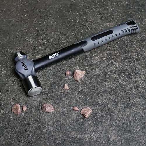 ABN Ball Pein Hammer 5-pc Set – 8, 12, 16, 24, 32 oz – Fiberglass & Carbon Steel for Metal Rivet, Chisel, Punch 5