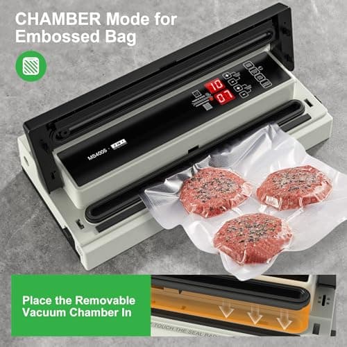 MAGIC SEAL 16'' Commercial Vacuum Sealer Machine, Meat Sealer Vacuum Packing Machine with Double Pump and Auto Cooling System, Sealing and Vacuum Time Control, Compatible with Mylar Bags 2