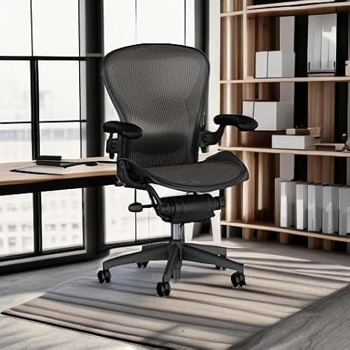 Herman Miller Aeron Executive Office Chair-Stainless Steel, Size B-Fully Adjustable Arms-lumbar Support Open Box 2