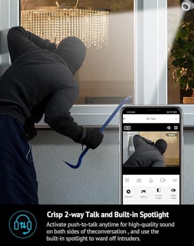 LaView 8MP 4K Security Cameras Outdoor Indoor Wired,IP65, Starlight Sensor & 100 Ft Night Vision,Motion/Person Detection,2-Way Audio/Spotlight,US Cloud,iOS & Android & Web Access 5