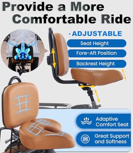 KAKIGO Electric Tricycle for Adults,Peak 1350W Motor Etrike,48V15.6Ah Ebike,20"x4"Fat Tire Aluminum Folding Electric Trike,3-Wheel Electric Bike,20MPH,Front&Rear Basket&Differential 5