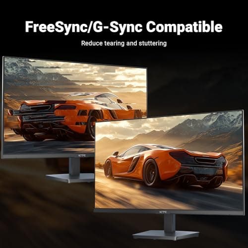 KTC 24 Inch FHD 1080P 100Hz Computer Monitor, VA Panel FreeSync PC Gaming Monitor, HDMI VGA Ports, HDR, 4000：1 Contrast, LowBlue Mode, Ergonomic Tilt Eye Care for Home Office 3