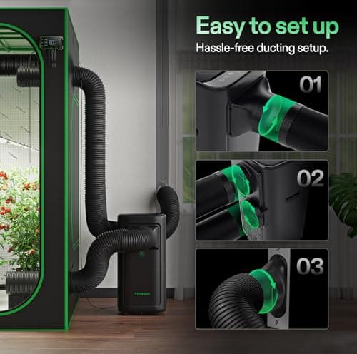 VIVOSUN AeroLush C08 Smart Air Conditioner, 8000BTU, 4-in-1 Function, with Temperature & Humidity Sensor Probe, Smart Remote Control, Designed for Growing Environments 5