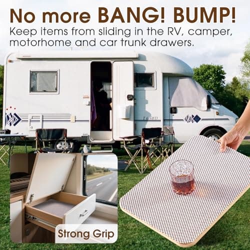 ALIUNI Shelf Liner for Kitchen Cabinet, Drawer Liners Non Slip Non Adhesive Thick Mat, Breathable Dresser Pantry Bathroom Protector, White, 12" x 120" 5