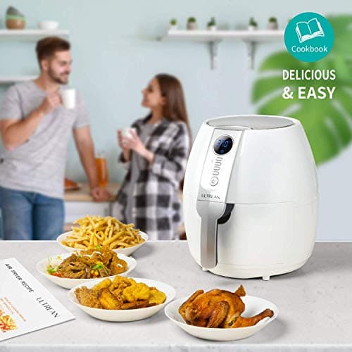 Ultrean Air Fryer, 4.2 Quart Electric Hot Airfryer Oven Oilless Cooker for Quick Easy Meals, Nonstick Frying Pot, UL Certified,1500w, White 5
