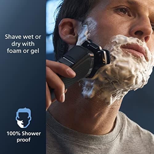Philips Norelco Shaver 7600, Rechargeable Wet & Dry Electric Shaver with SenseIQ Technology, Quick Clean Pod, Travel Case & Pop-up Trimmer, S7886/84 7