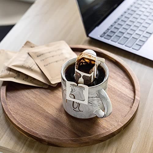 11.5 Inches Candle Holder Tray Home Decor, Round Wood Tray for Coffee Table, Small Wooden Serving Decorative Trays for Home 5