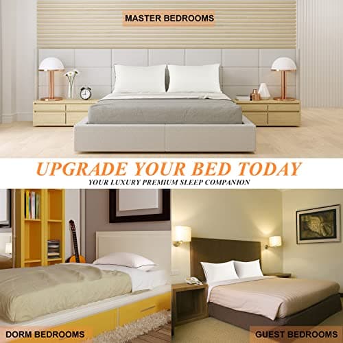 SEMZSOM Bed Pillows for Sleeping, King Size Pillows Set of 2 Cooling Luxury Hotel Quality Pillow with Premium Soft Down Alternative Filling for Back, Stomach or Side Sleepers 7