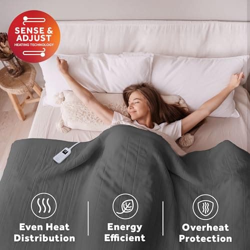 Sunbeam Royal Posh Night Fog Heated Blanket - Full 5