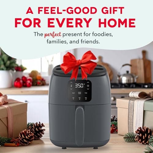 Dash Digital Tasti-Crisp™ Air Fryer - Compact Electric Digital Fryer With Auto Shut-Off Feature - Ideal for Small Spaces - AirCrisp® Technology - 2.6 Quarts - Cool Grey 8